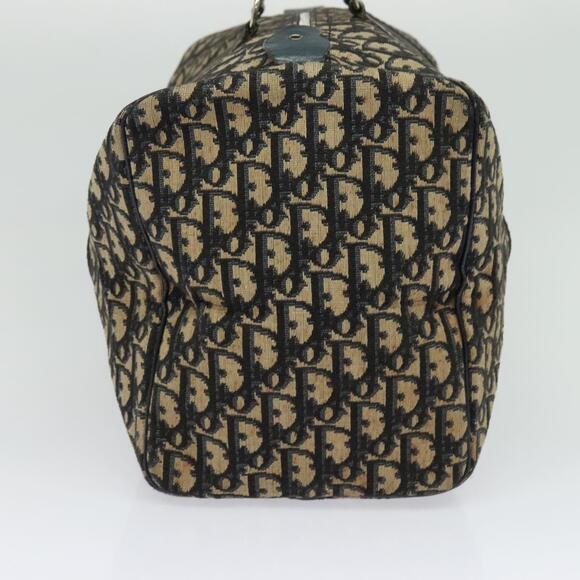 DIOR Trotter Canvas Boston Bag Navy Silver - Picture 4 of 12